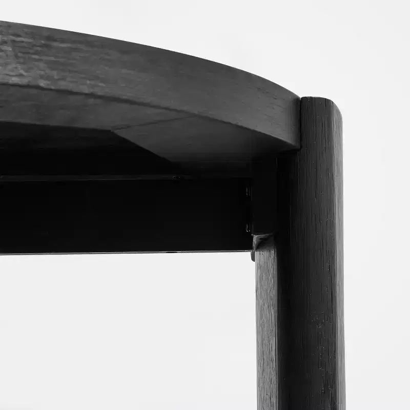 Tavolino Moderno Rotondo, Tavolino da Divano in Legno Massello per Soggiorno e Camera da Letto