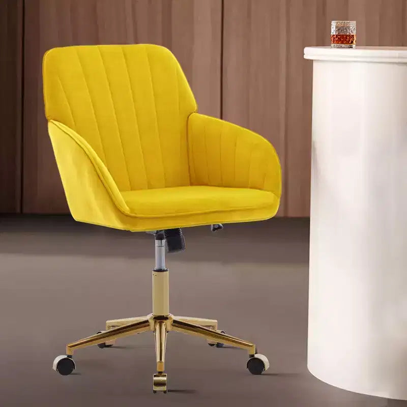 Sedia da scrivania moderna ergonomica regolabile per ufficio a casa con ruote, sedia da lavoro girevole in velluto per ufficio, studio