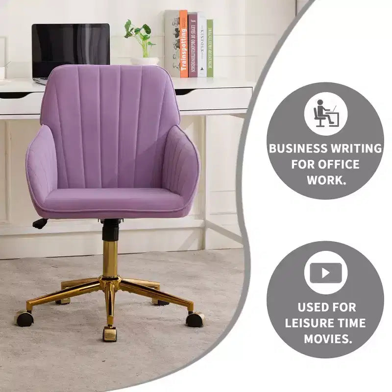 Sedia da scrivania moderna ergonomica regolabile per ufficio a casa con ruote, sedia da lavoro girevole in velluto per ufficio, studio