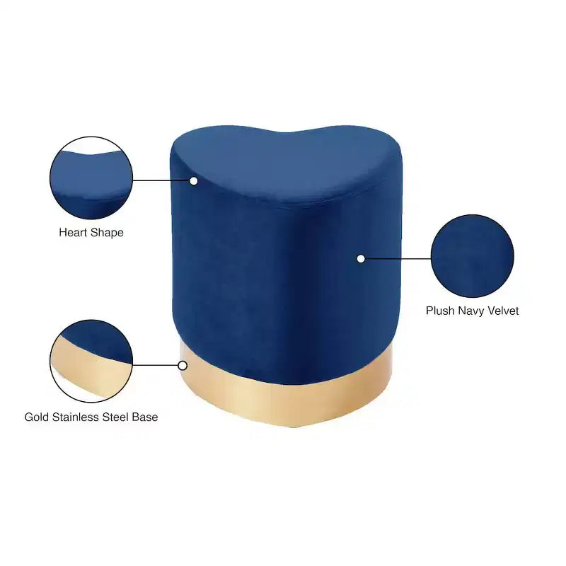 , Pouf/Sgabello in velluto