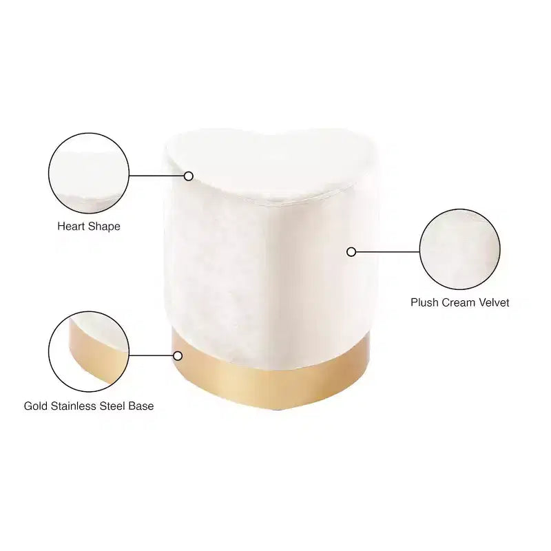 , Pouf/Sgabello in velluto
