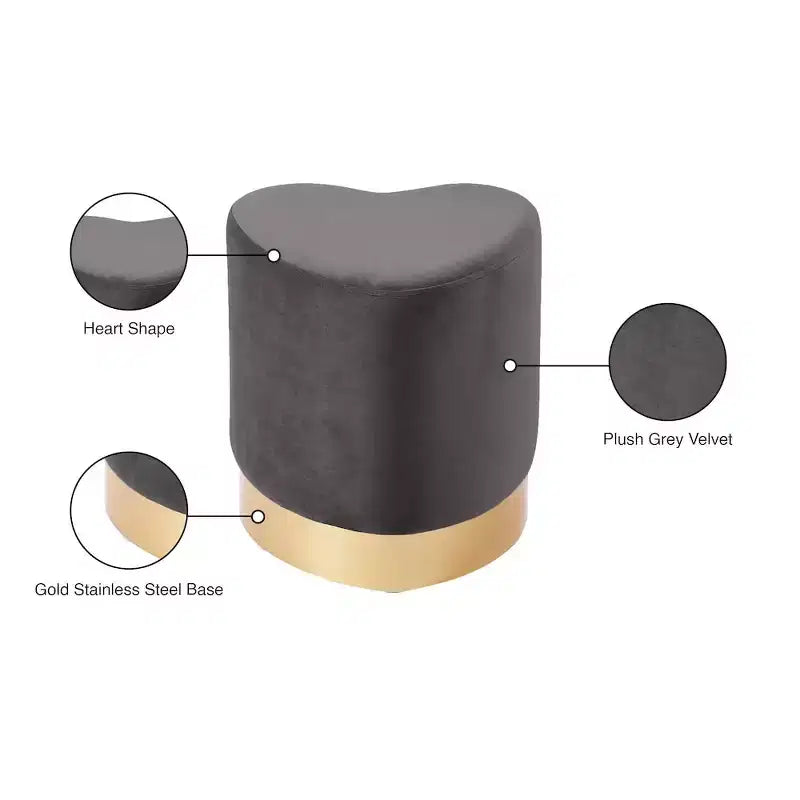 , Pouf/Sgabello in velluto