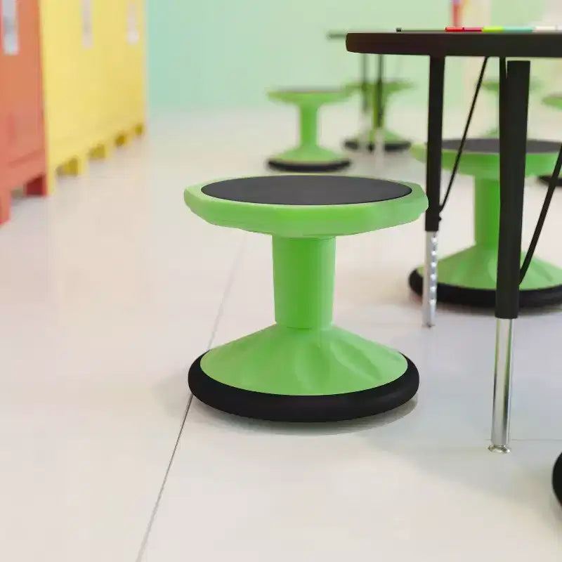 Sgabello attivo flessibile ad altezza fissa per bambini per aula e casa con fondo antiscivolo