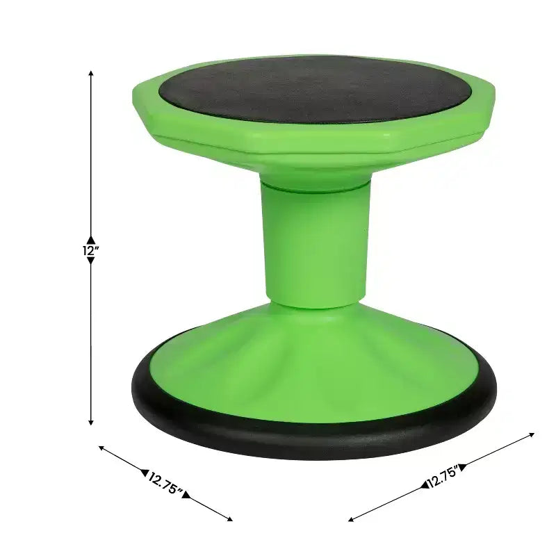 Sgabello attivo flessibile ad altezza fissa per bambini per aula e casa con fondo antiscivolo