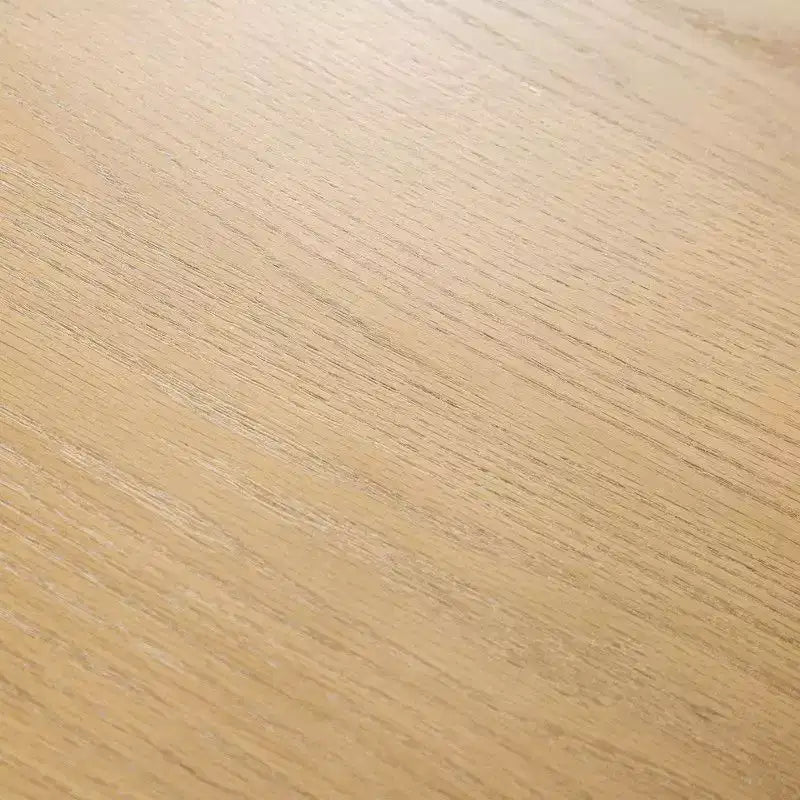 Tavolo da Pranzo Rotondo da 46 pollici per 4 Persone, Top con Bordo ad Arco e Gambe a Piedistallo Scanalate, per Soggiorno, Sala da Pranzo, Caffetteria, Ufficio, Colore Naturale