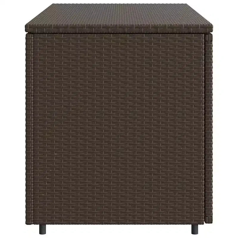 Armadietto da Esterno per Attrezzi in Polyrattan con Contenitore