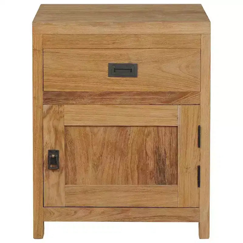 Comodino in teak massiccio 40x30x50 cm