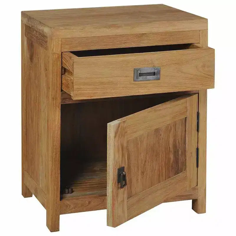 Comodino in teak massiccio 40x30x50 cm