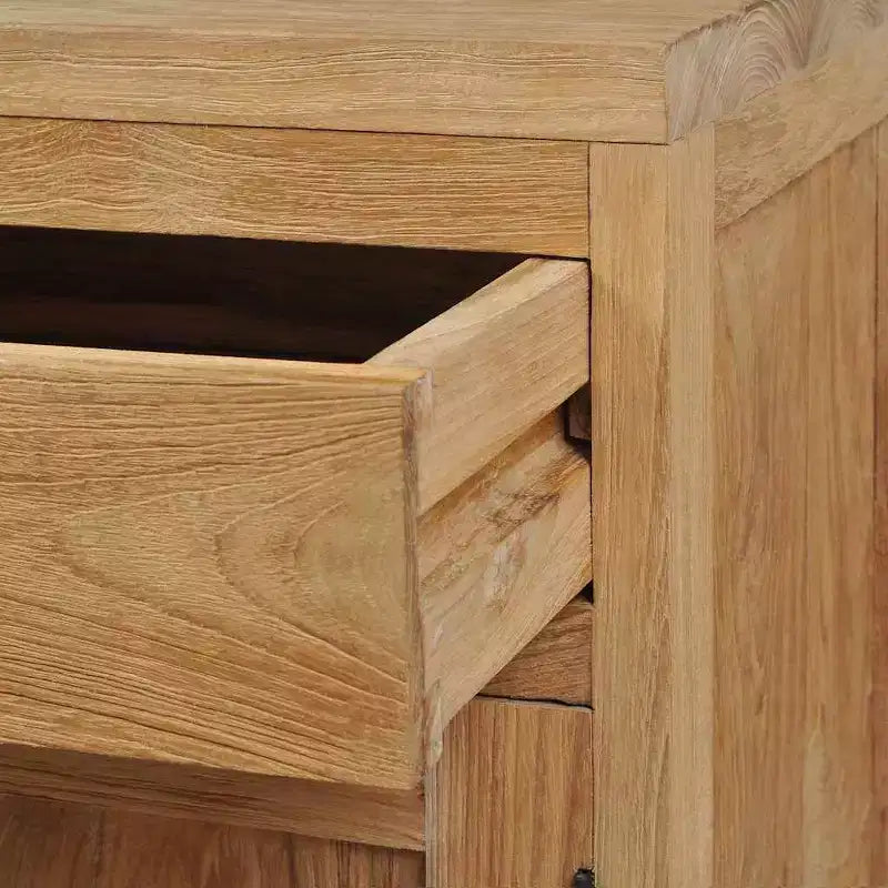 Comodino in teak massiccio 40x30x50 cm
