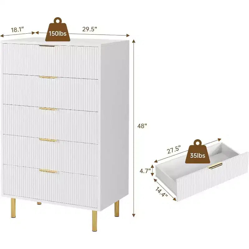 Armadietto a 5 cassetti ad arco interno termoformato, nero, tecnologia di termoformatura, facile da pulire, cassetto portaoggetti quotidiano per la casa