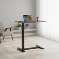 TUYOHW Adjustable Overbed & Rolling Laptop Desk with Lockable Casters,Standing Desk with 29.5- 43.3 Height Adjustable for Home Office Hospital