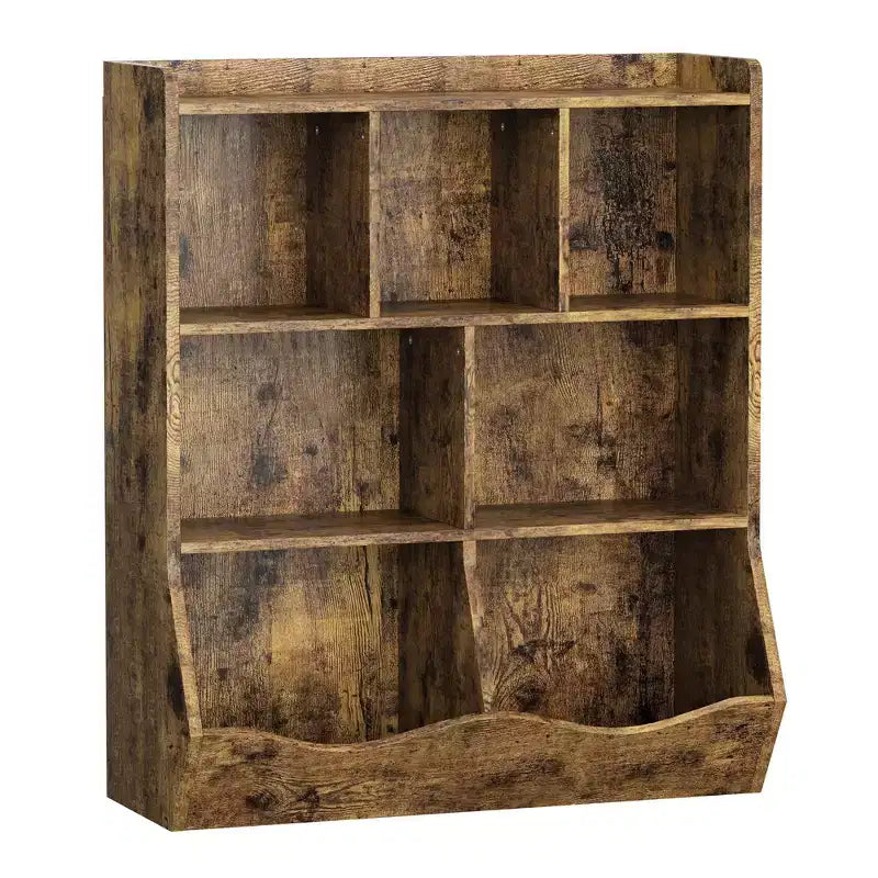 Libreria per bambini a tre livelli con mobiletto contenitore per giocattoli, cubo portaoggetti per bambini