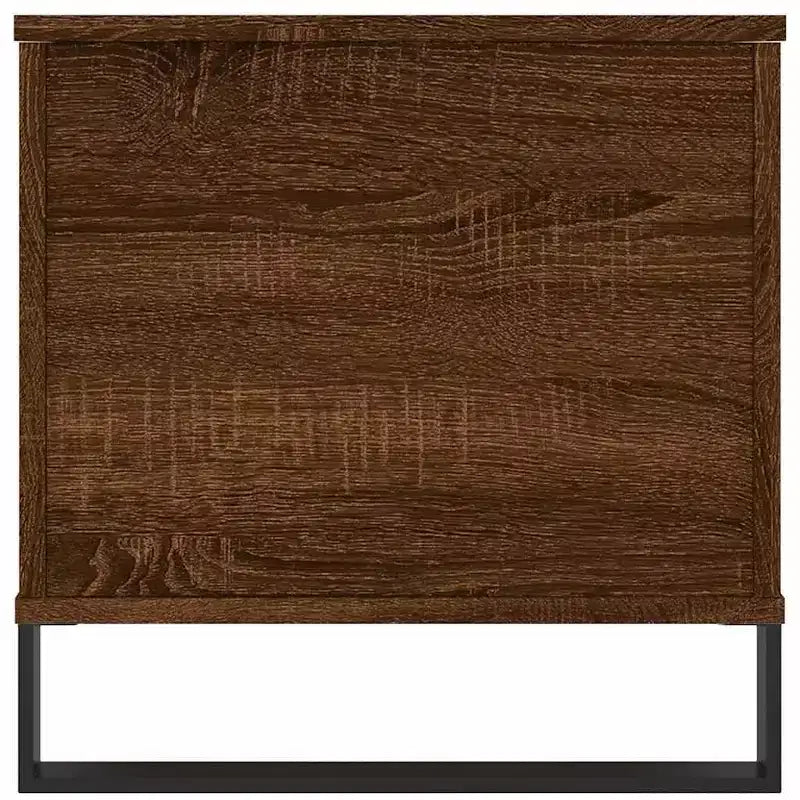 Tavolino da salotto bianco in legno multistrato, Tavolino da salotto medio in metallo