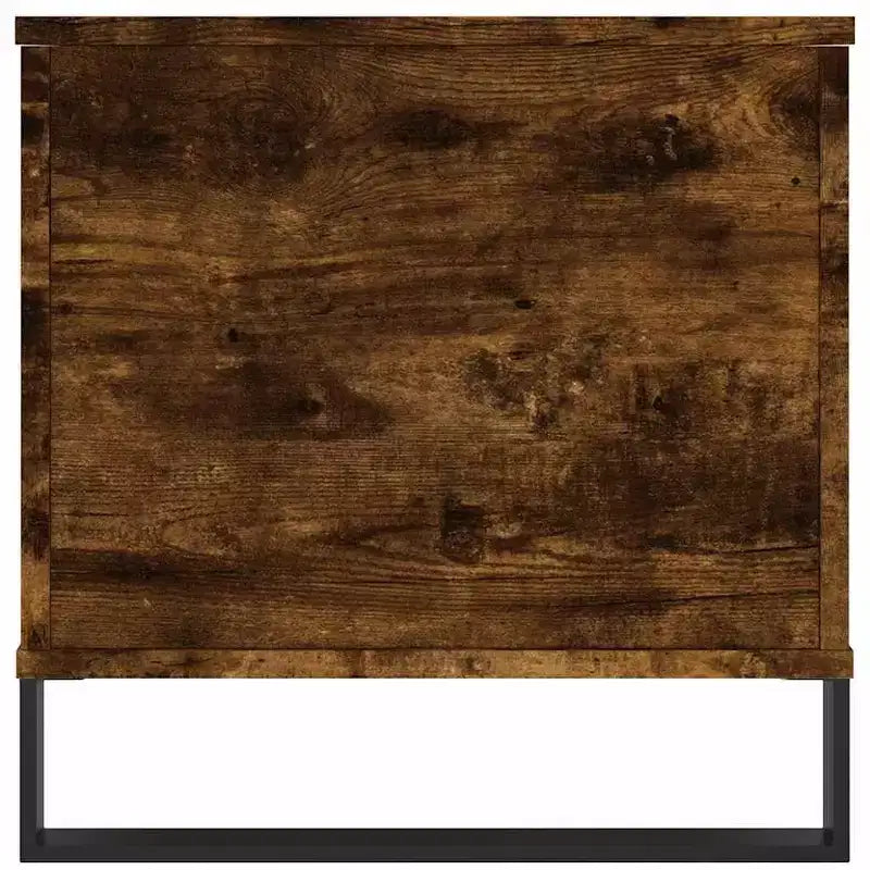 Tavolino da salotto bianco in legno multistrato, Tavolino da salotto medio in metallo
