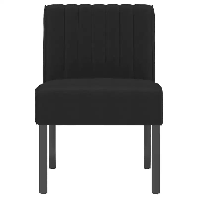 Poltroncina Slipper in velluto nero
