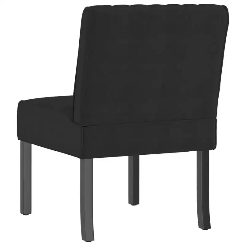Poltroncina Slipper in velluto nero