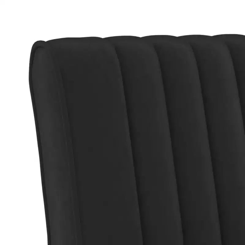 Poltroncina Slipper in velluto nero