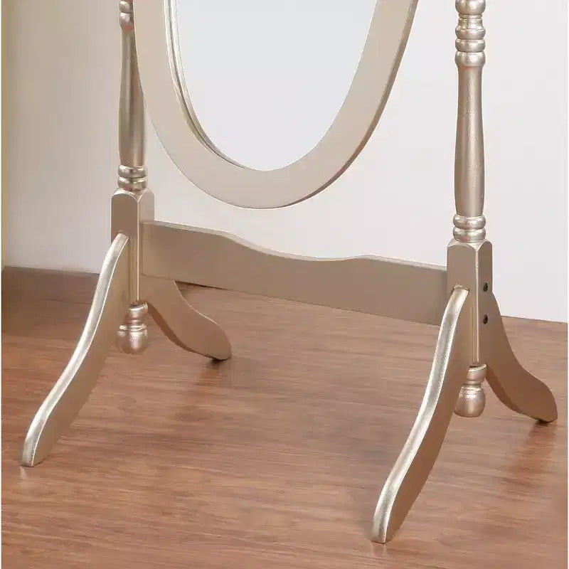 Specchio ovale a figura intera, specchio da parete con cornice in legno per camera da letto, soggiorno, guardaroba
