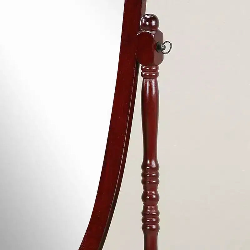 Specchio ovale a figura intera, specchio da parete con cornice in legno per camera da letto, soggiorno, guardaroba
