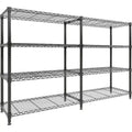 5-Tier Heavy Duty Metal Wire Storage Rack, Adjustable Shelving Unit for Kitchen Pantry, Garage, and Commercial Use, Wide Freestanding Organizer